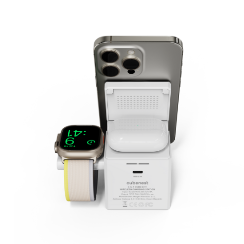 Cubenest 3v1 Bezdrôtová magnetická nabíjačka E311
