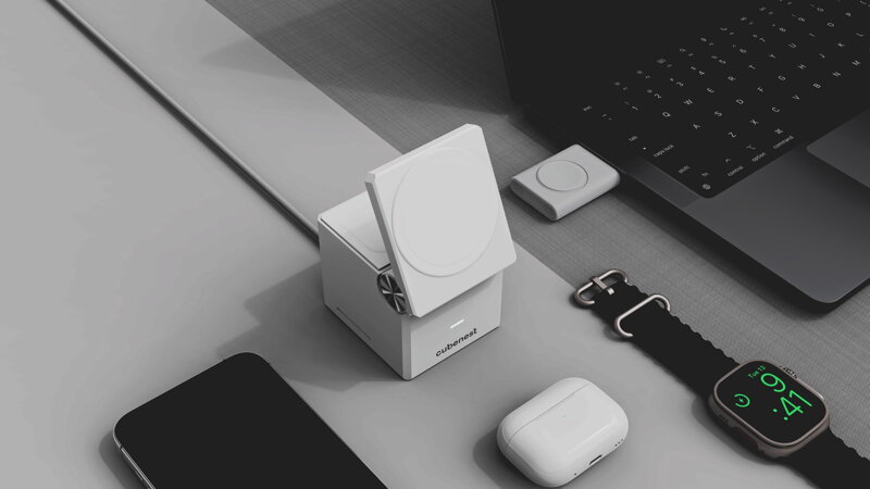 Cubenest 3v1 Bezdrôtová magnetická nabíjačka E311