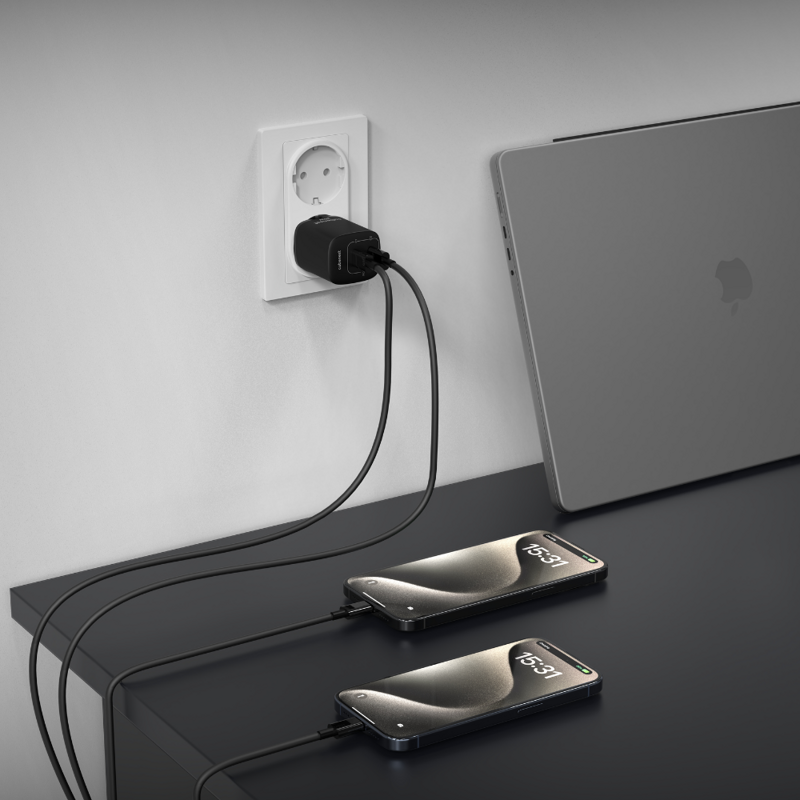 Cubenest PD GaN Nabíjačka 35W S2D1 čierna