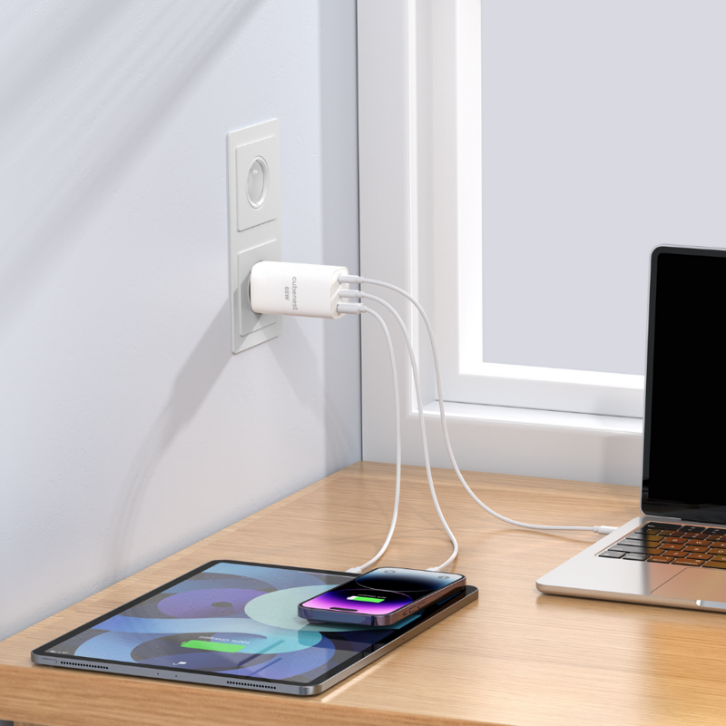 Cubenest Cestovná PD GaN Nabíjačka 65W S3D1
