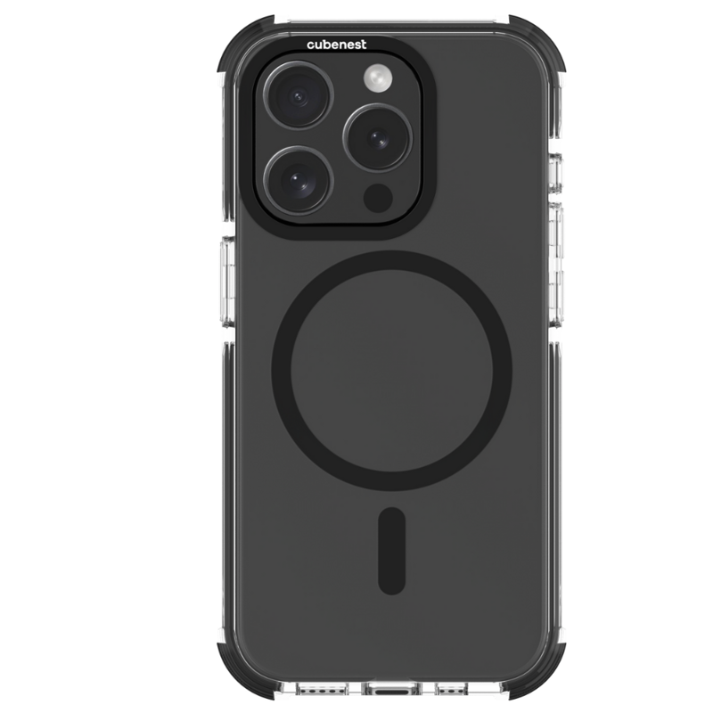 Cubenest Kryt na iPhone 15 Pro MagPro Strong Guard čierny