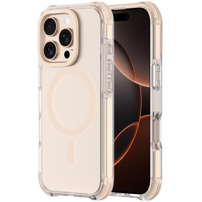 Cubenest Kryt na iPhone 16 Pro MagPro Strong Guard zlatý