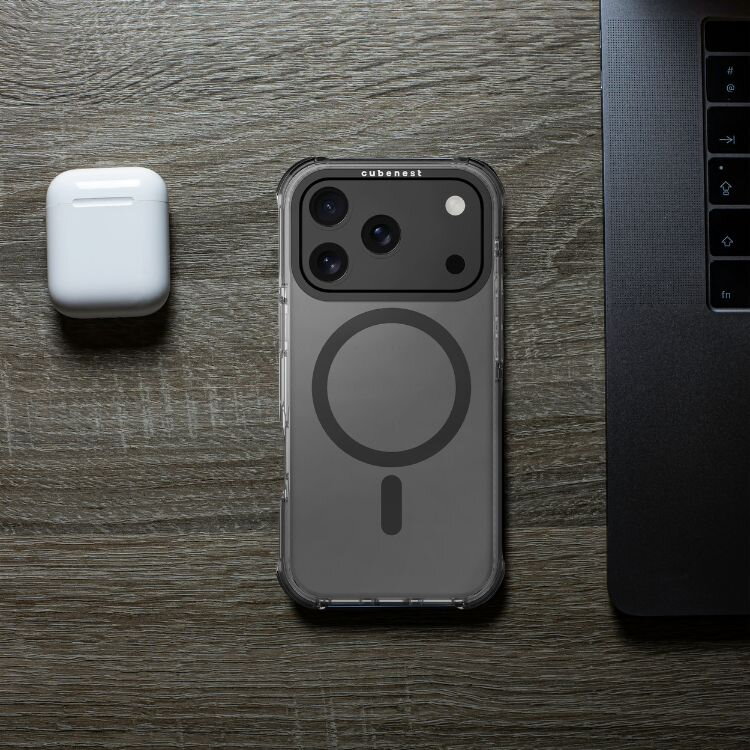 Cubenest Kryt na iPhone 17 Pro MagPro Strong Guard čierny