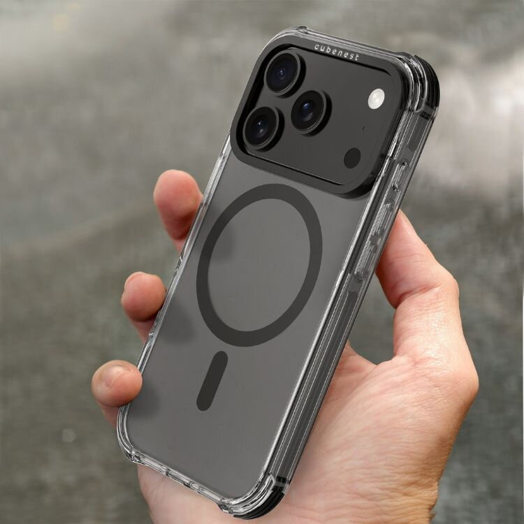 Cubenest Kryt na iPhone 17 Pro MagPro Strong Guard čierny