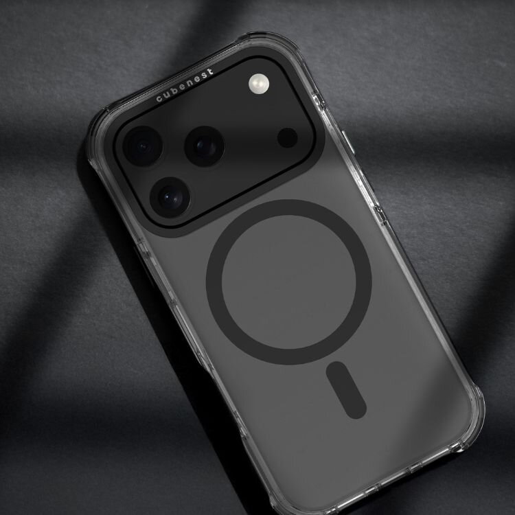 Cubenest Kryt na iPhone 17 Pro MagPro Strong Guard čierny