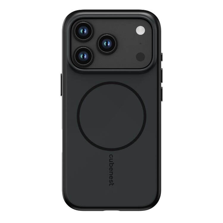 Cubenest Kryt na iPhone 17 Pro s podporou MagSafe matný čierny