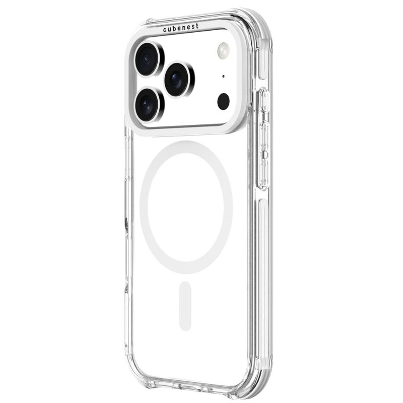 Cubenest Kryt na iPhone 17 Pro MagPro Strong Guard biely