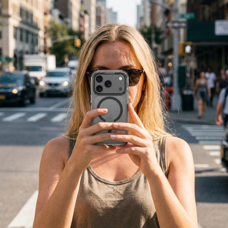 Cubenest Kryt na iPhone 18 Pro MagPro Strong Guard čierny