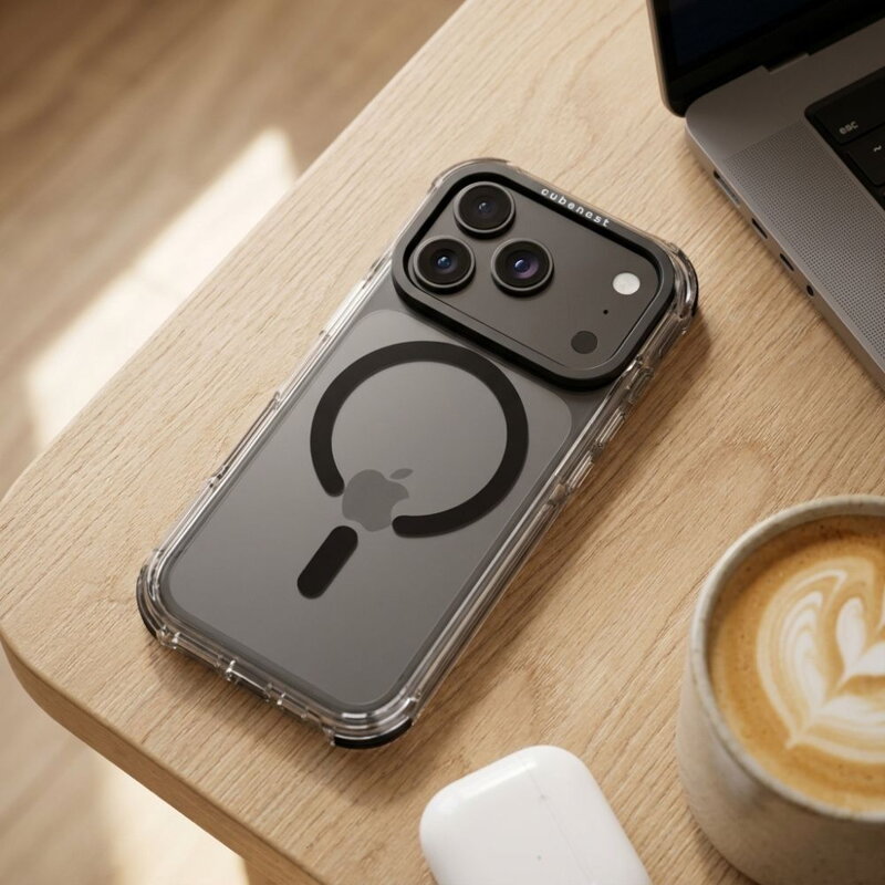 Cubenest Kryt na iPhone 18 Pro MagPro Strong Guard čierny