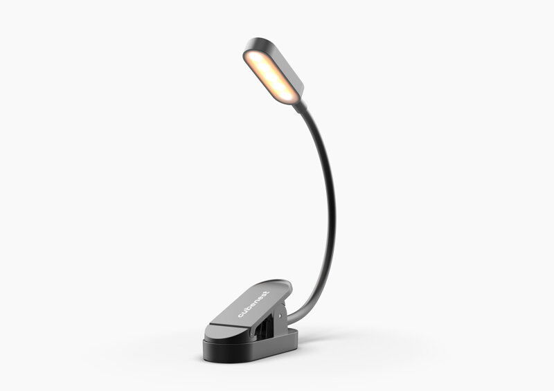 Cubenest LED lampička s klipom LTW02 čierna