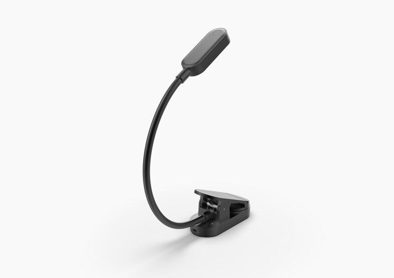 Cubenest LED lampička s klipom LTW02 čierna