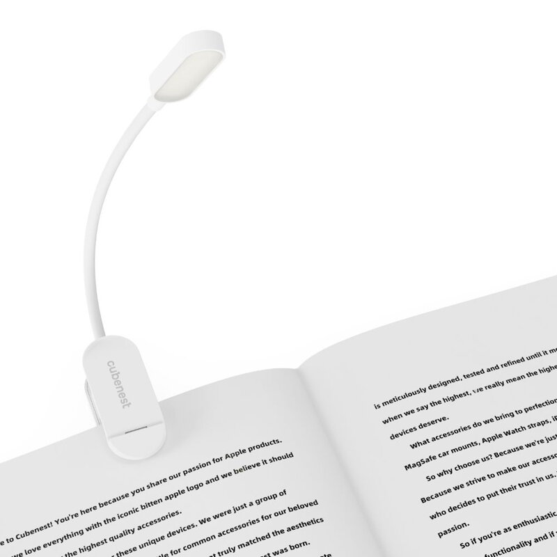 Cubenest LED lampička s klipom LTW02 biela