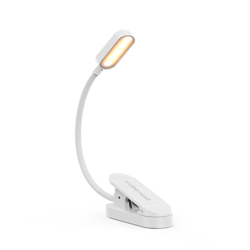 Cubenest LED lampička s klipom LTW02 biela