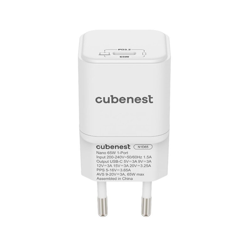Cubenest PD GaN Nano adaptér USB-C 65W N1D65