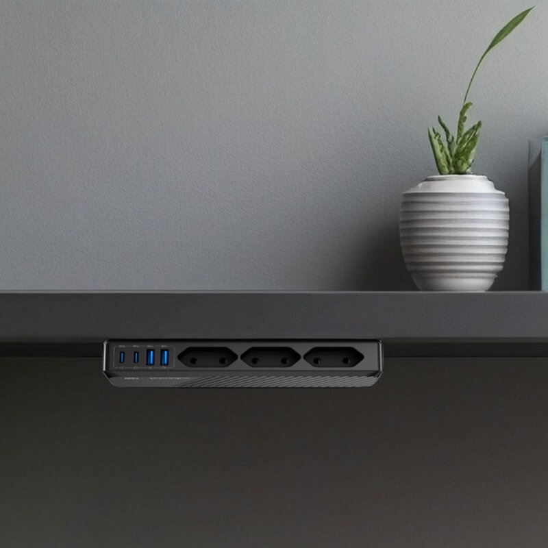 Cubenest PD GaN PowerStrip SlimLine 7v1 Extended USB 70W