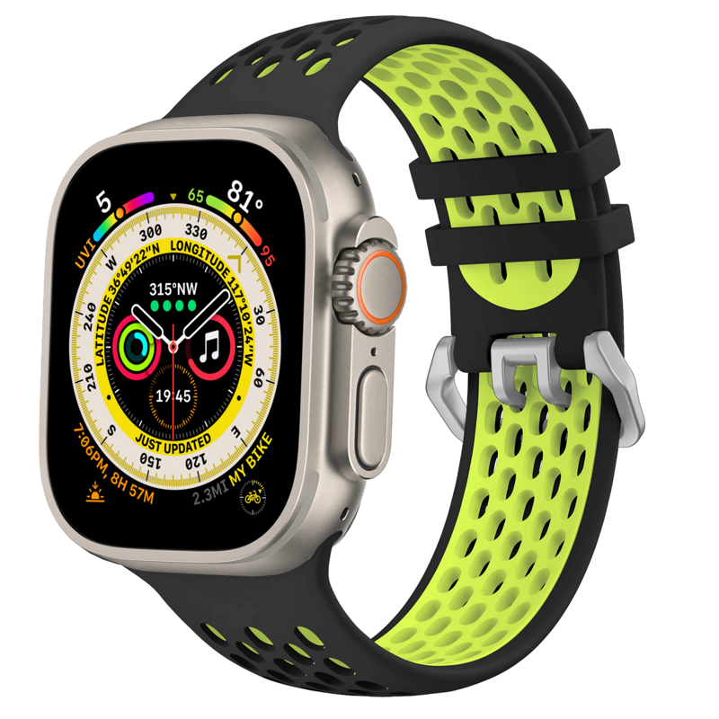 Športový remienok pre Apple Watch čierno-žltý