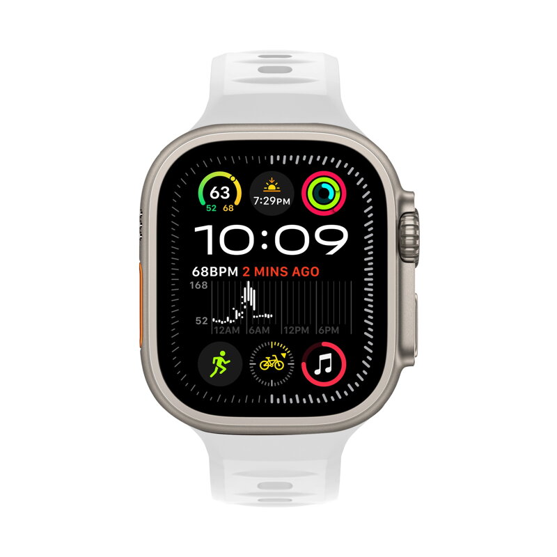 Cubenest Prémiový športový remienok na Apple Watch bielý