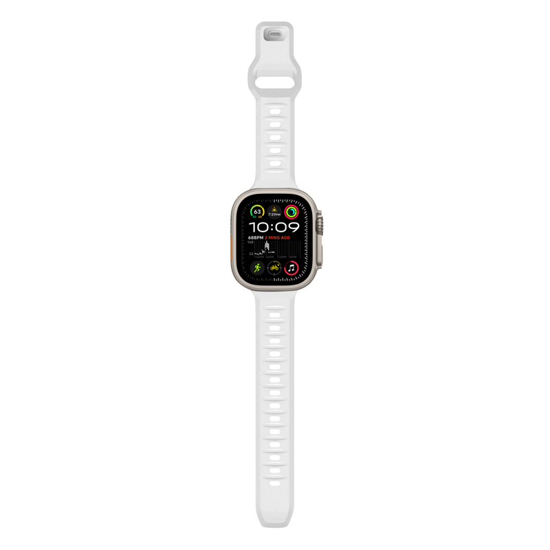 Cubenest Prémiový športový remienok na Apple Watch bielý