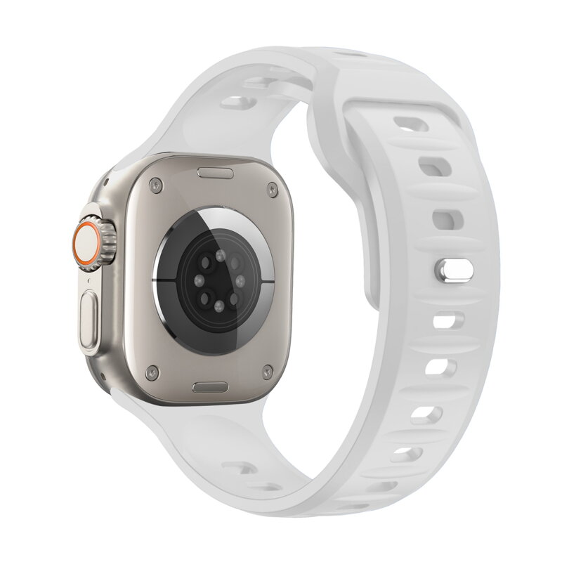 Cubenest Prémiový športový remienok na Apple Watch bielý