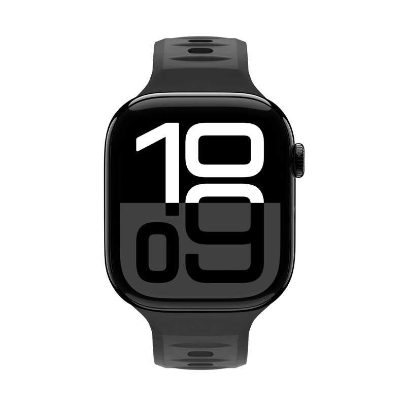 Cubenest Prémiový športový remienok na Apple Watch čierný