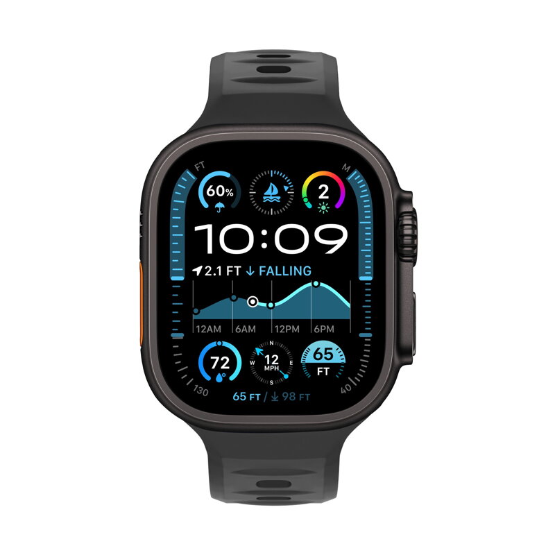 Cubenest Prémiový športový remienok na Apple Watch čierný