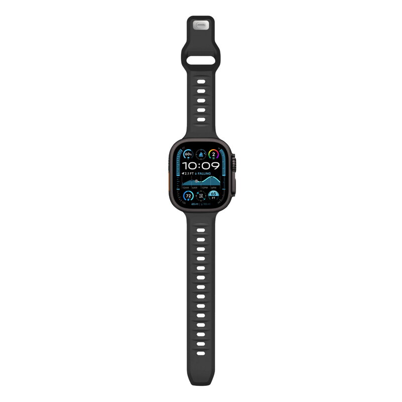 Cubenest Prémiový športový remienok na Apple Watch čierný