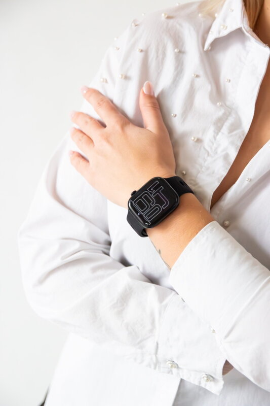 Cubenest Prémiový športový remienok na Apple Watch čierný