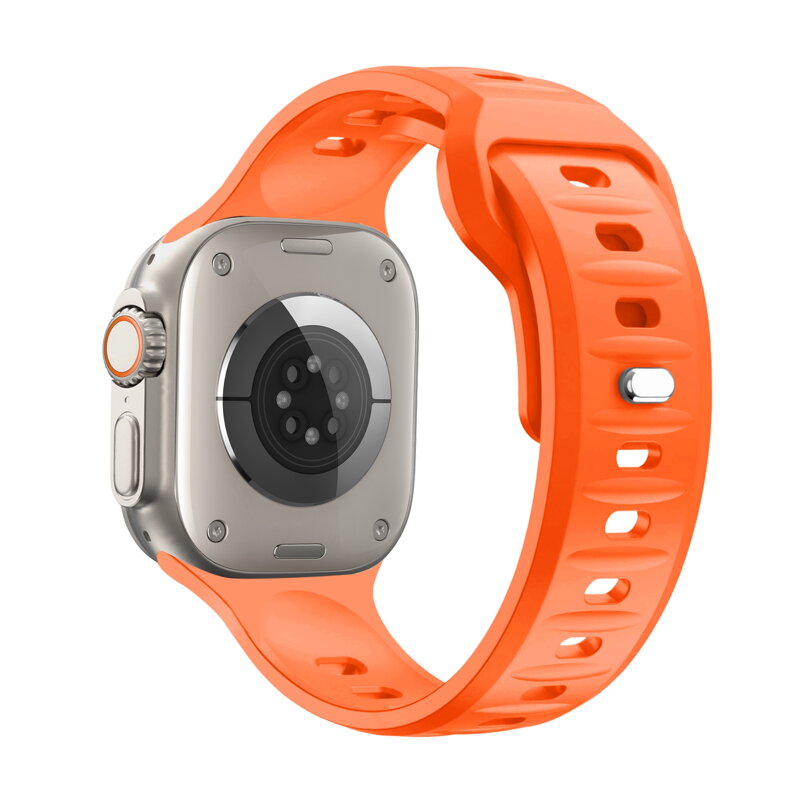 Cubenest Prémiový športový remienok na Apple Watch oranžový