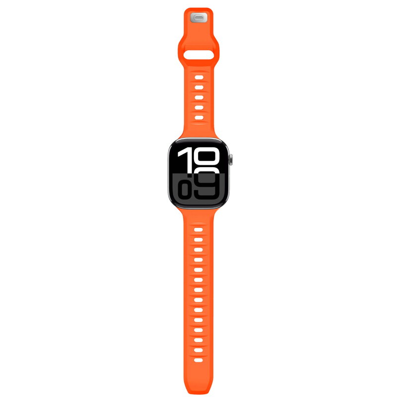 Cubenest Prémiový športový remienok na Apple Watch oranžový