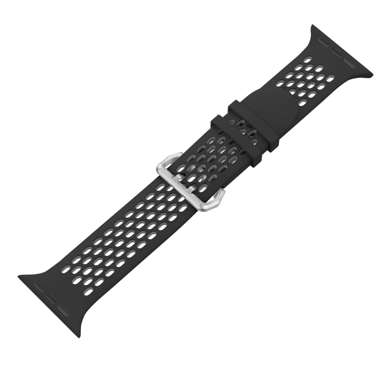 Športový remienok pre Apple Watch čierno-sivý
