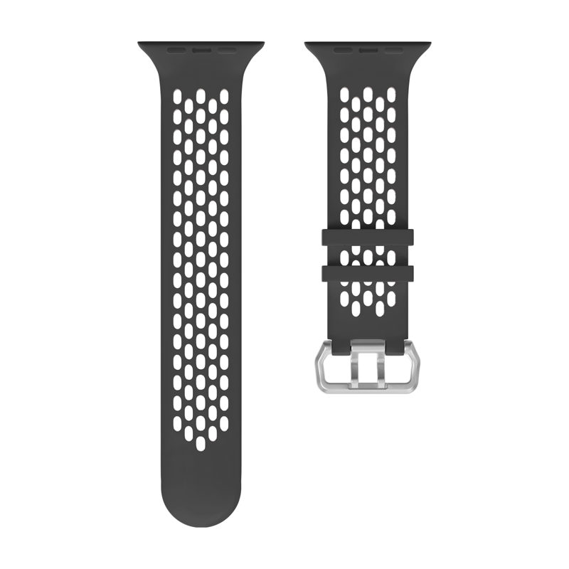 Športový remienok pre Apple Watch čierno-sivý