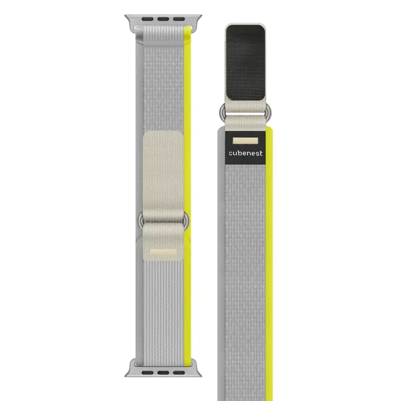 Remienok pre Apple Watch Trailový ťah žlto-sivý