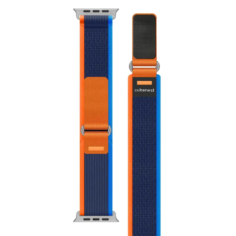 Remienok pre Apple Watch Trailový ťah modro-oranžový
