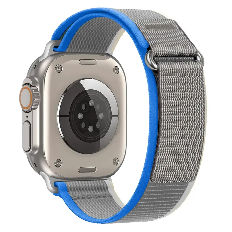 Remienok pre Apple Watch Trailový ťah sivo-modrý