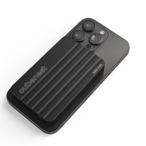 Cubenest Magnetická bezdrôtová powerbanka 5000 mAh S1B1 čierna