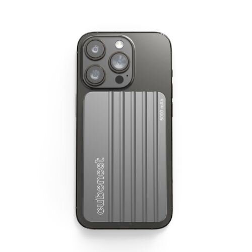 Cubenest Magnetická bezdrôtová powerbanka 5000 mAh S1B1 sivá