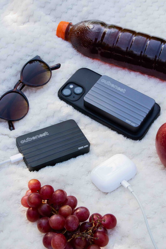 Cubenest Magnetická bezdrôtová powerbanka 5000 mAh S1B1 sivá