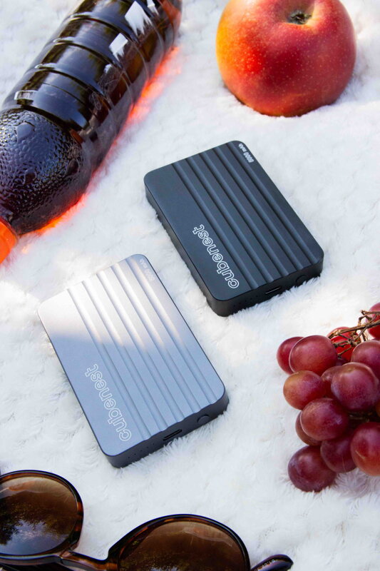 Cubenest Magnetická bezdrôtová powerbanka 5000 mAh S1B1 sivá