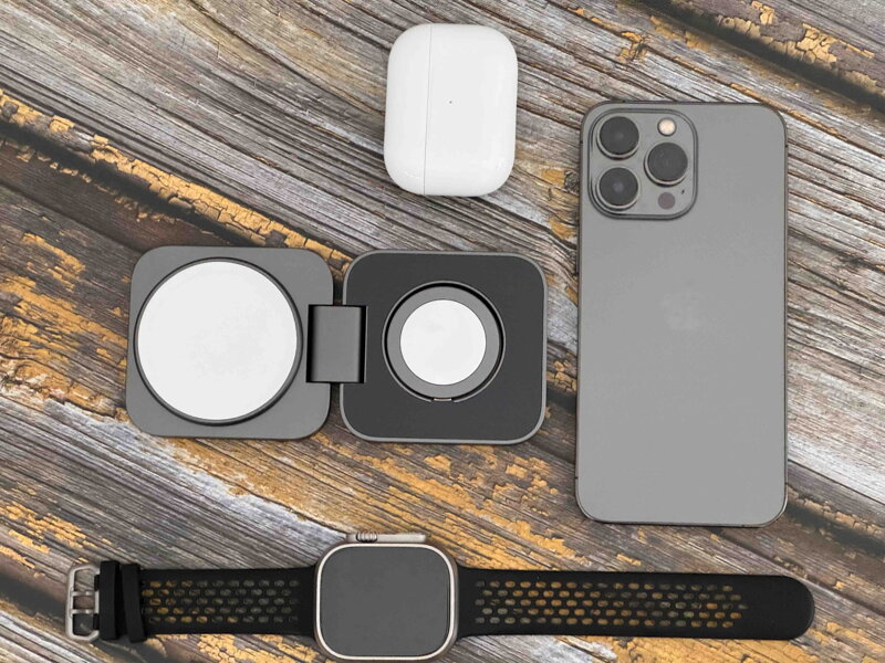 Cubenest 2v1 Skladacia bezdrôtová magnetická nabíjačka S211