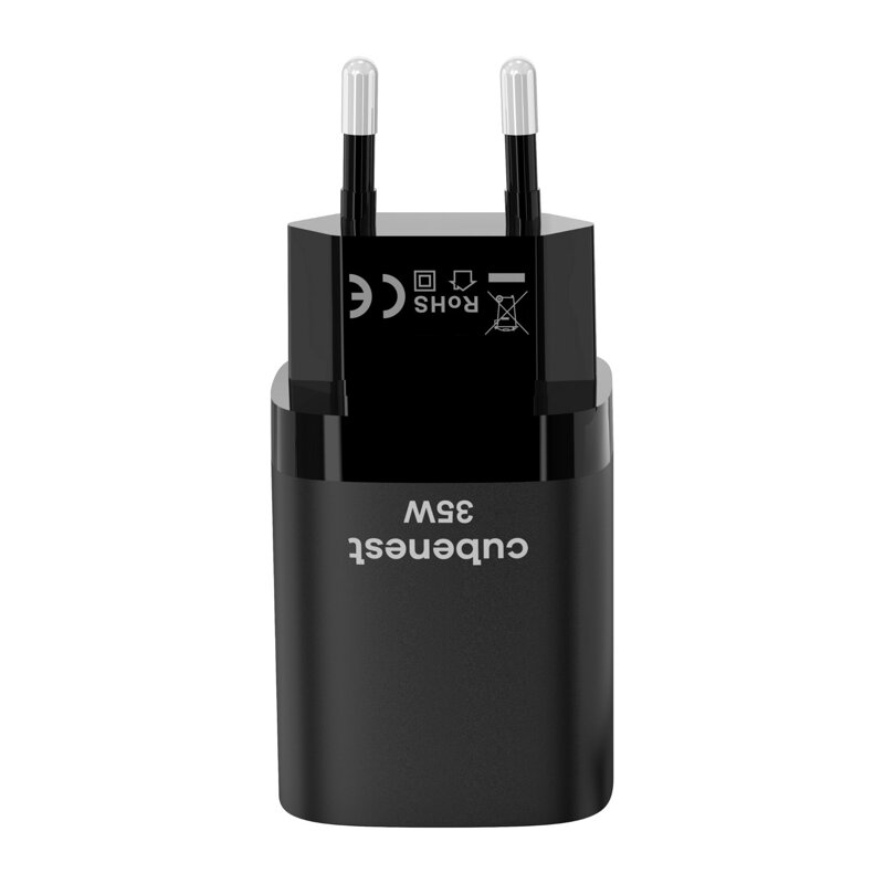 Cubenest PD GaN Nabíjačka 35W S2D1 čierna