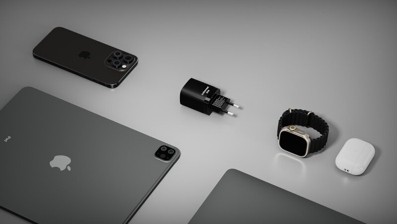 Cubenest PD GaN Nabíjačka 35W S2D1 čierna