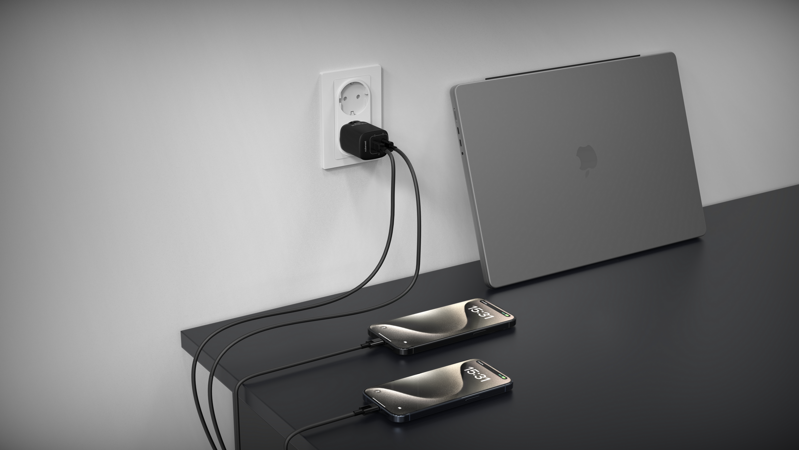 Cubenest PD GaN Nabíjačka 35W S2D1 čierna