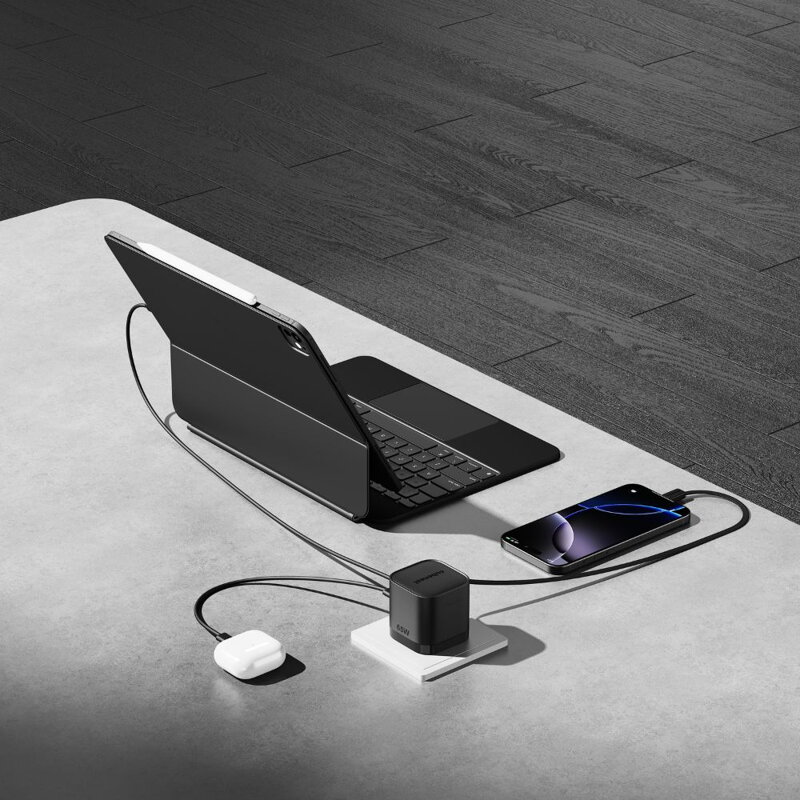 Cubenest PD GaN Nabíjačka s káblom 65W S3D2