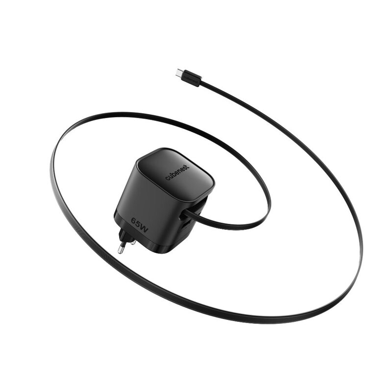 Cubenest PD GaN Nabíjačka s káblom 65W S3D2