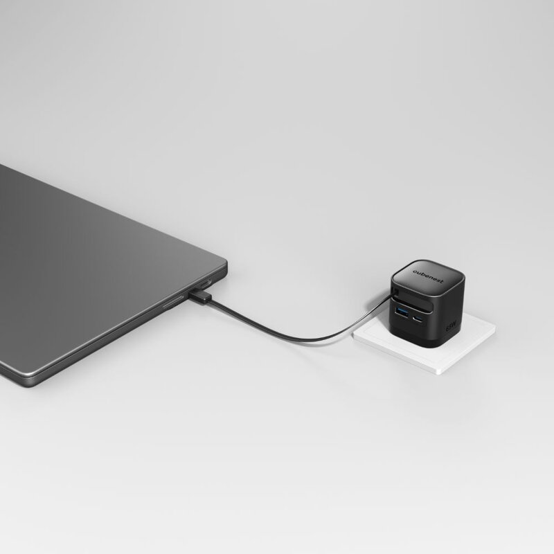 Cubenest PD GaN Nabíjačka s káblom 65W S3D2