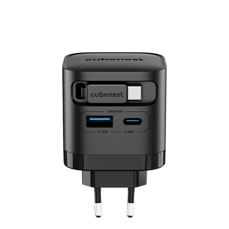 Cubenest PD GaN Nabíjačka s káblom 65W S3D2 Cubenest PD GaN Nabíjačka s káblom 65W S3D2