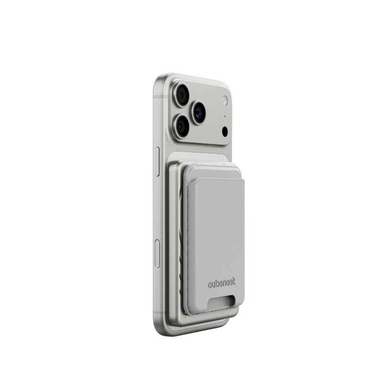 Cubenest Qi2 Magnetická bezdrôtová powerbanka SlimDual 5000 mAh SQ1B3D strieborná