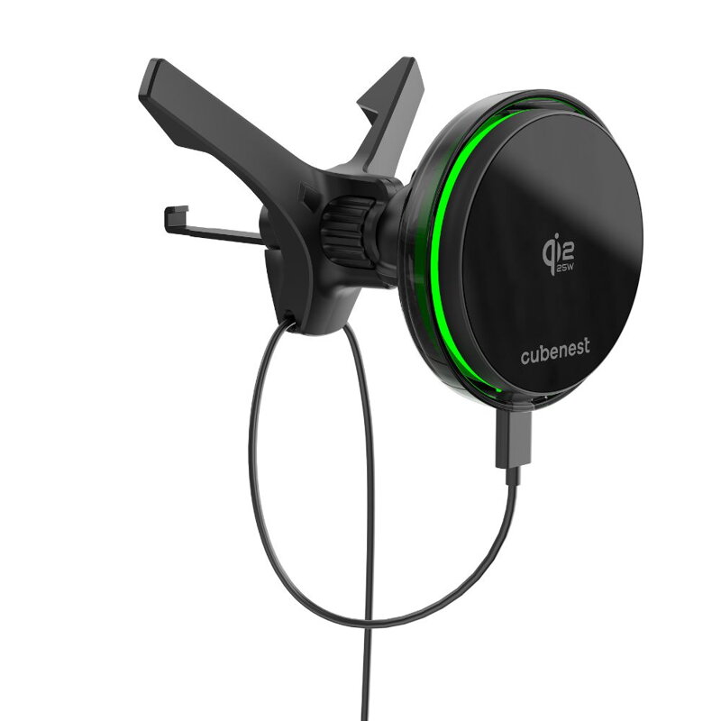 Cubenest Qi2.2 Chladiaca magnetická bezdrôtová nabíjačka do auta SQ1C3