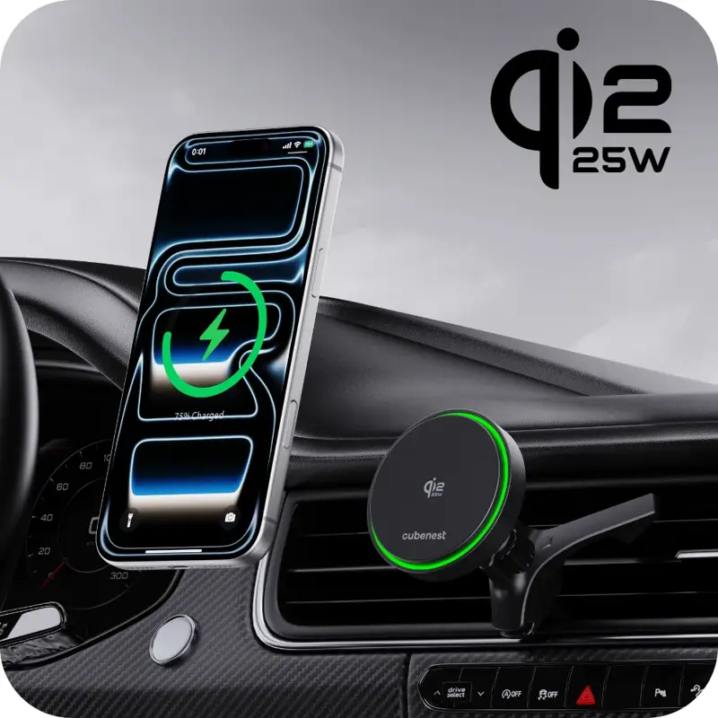 Qi2.2 MagSafe nabíjací držiak do auta 25 W SQ1C3