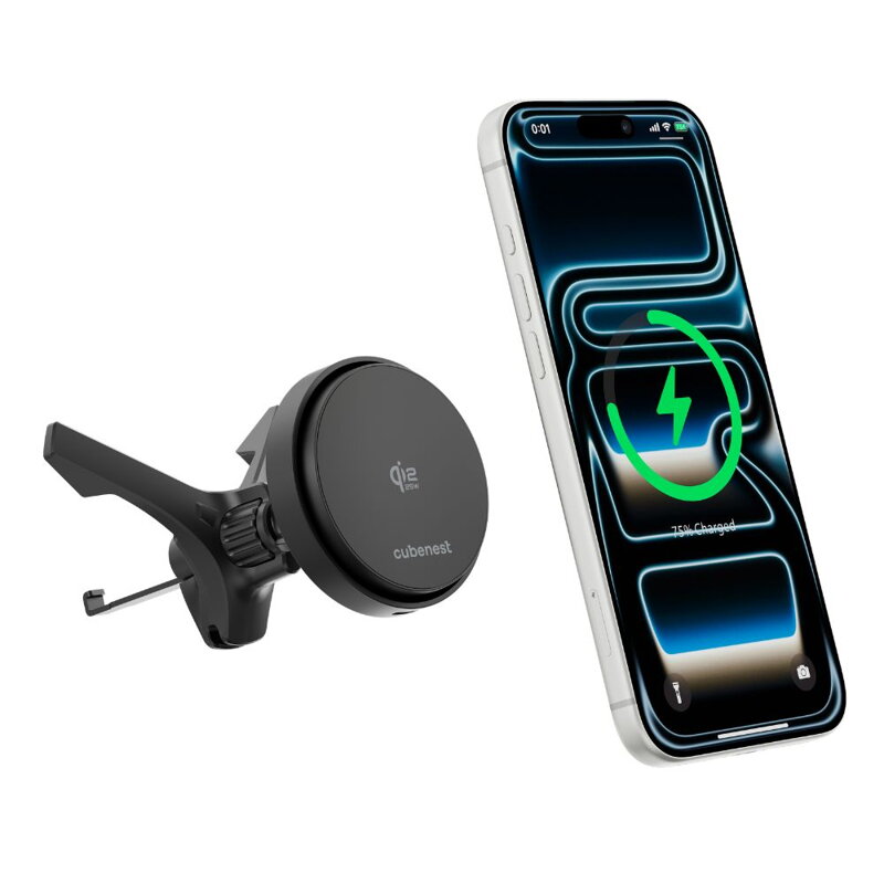 Cubenest Qi2.2 Magnetická bezdrôtová nabíjačka do auta SQ1C4